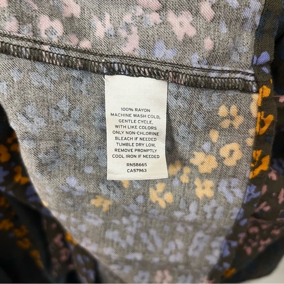 Treasure & Bond Multicolor Floral Dress - Size Large - Picture 2 of 7